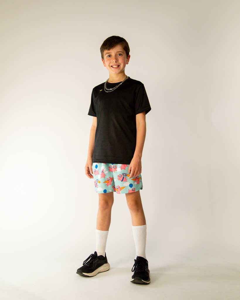 Boys' Flying Pigs Running Shorts
