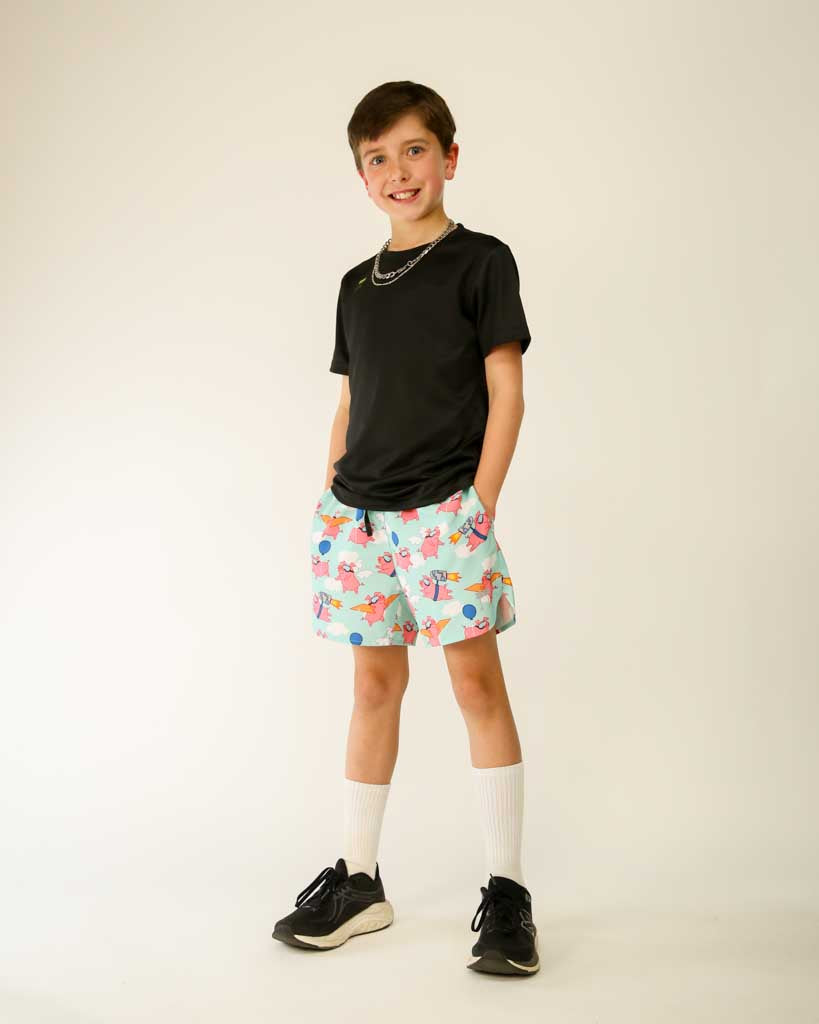 Boys' Flying Pigs Running Shorts