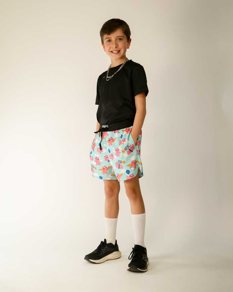 Boys' Flying Pigs Running Shorts