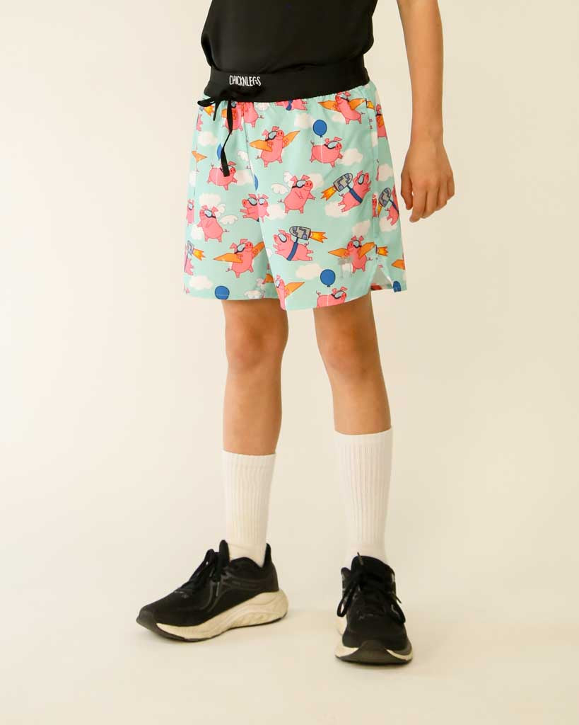 Boys' Flying Pigs Running Shorts
