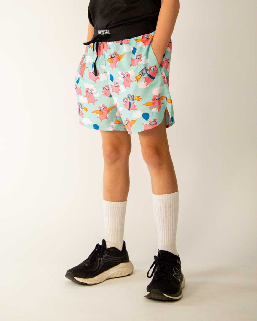 Boys' Flying Pigs Running Shorts