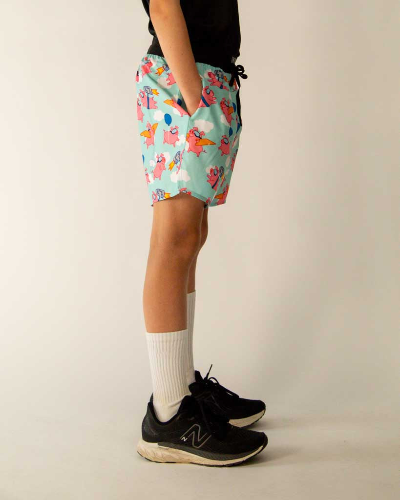 Boys' Flying Pigs Running Shorts