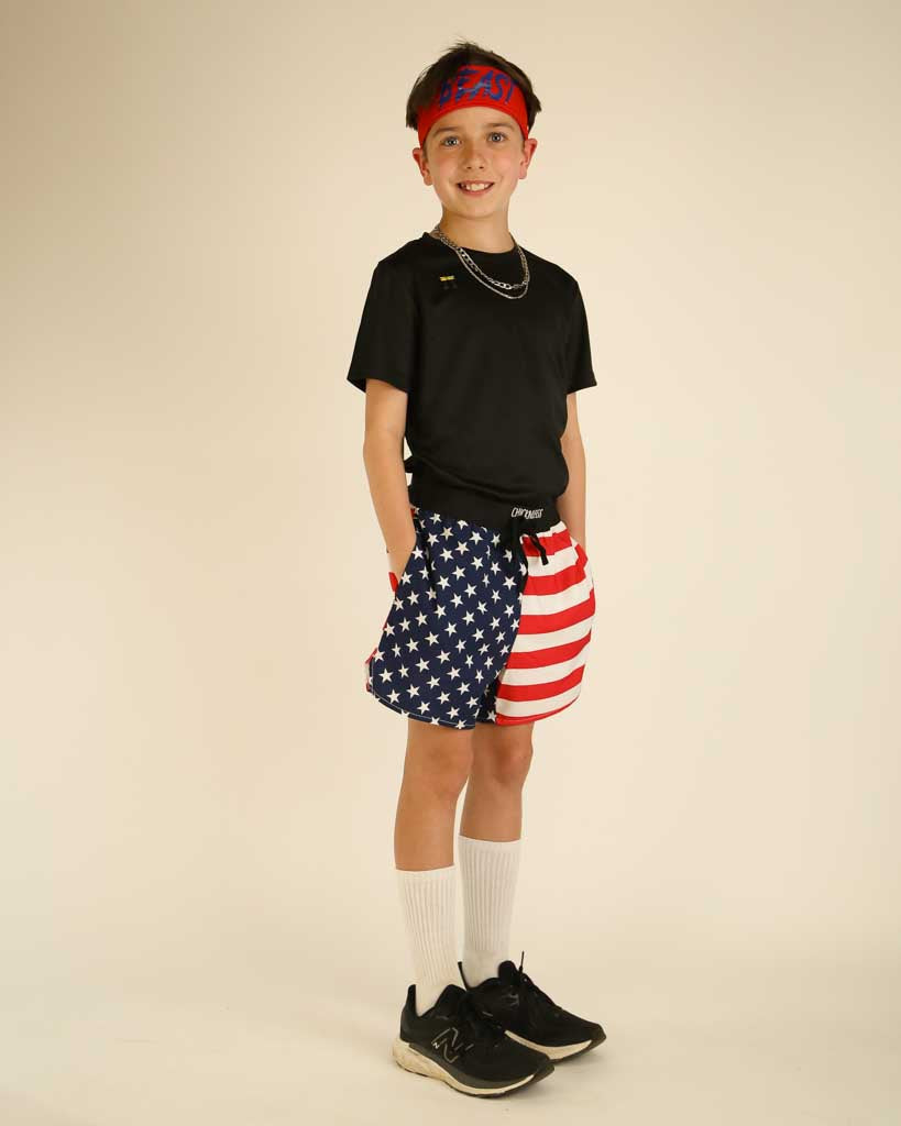 Boys' USA Running Shorts