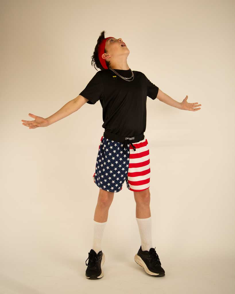 Boys' USA Running Shorts