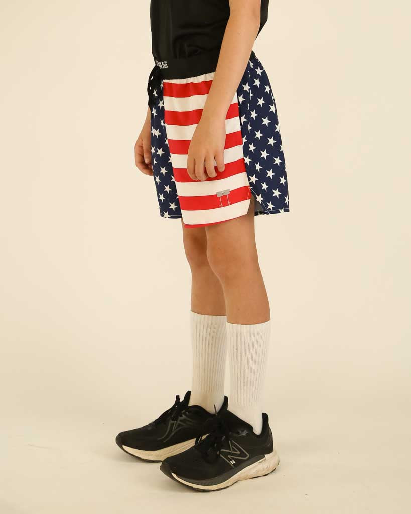 Boys' USA Running Shorts