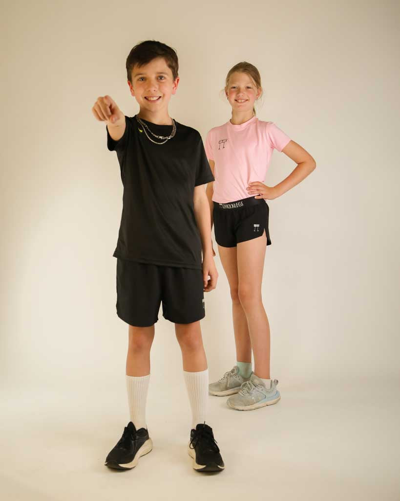 Boys' Black Running Shorts