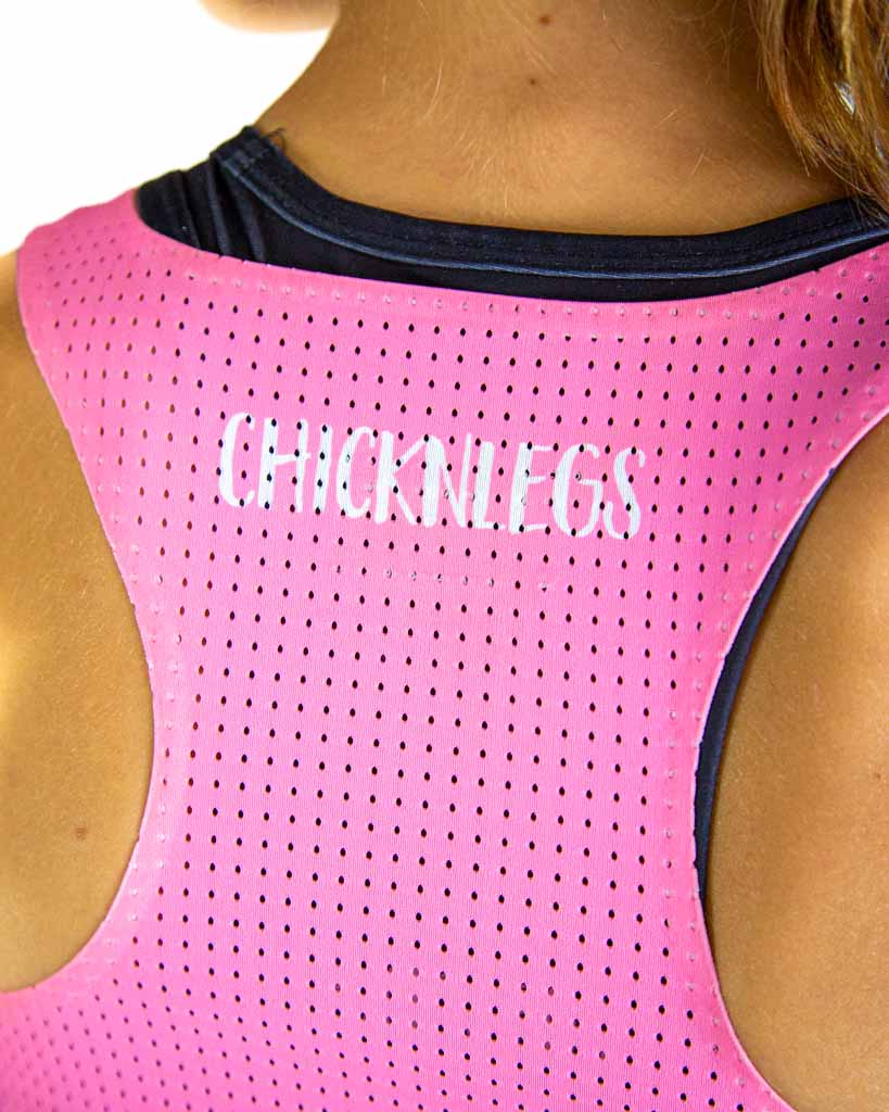 Bubblegum Pink PWR Crop Top
