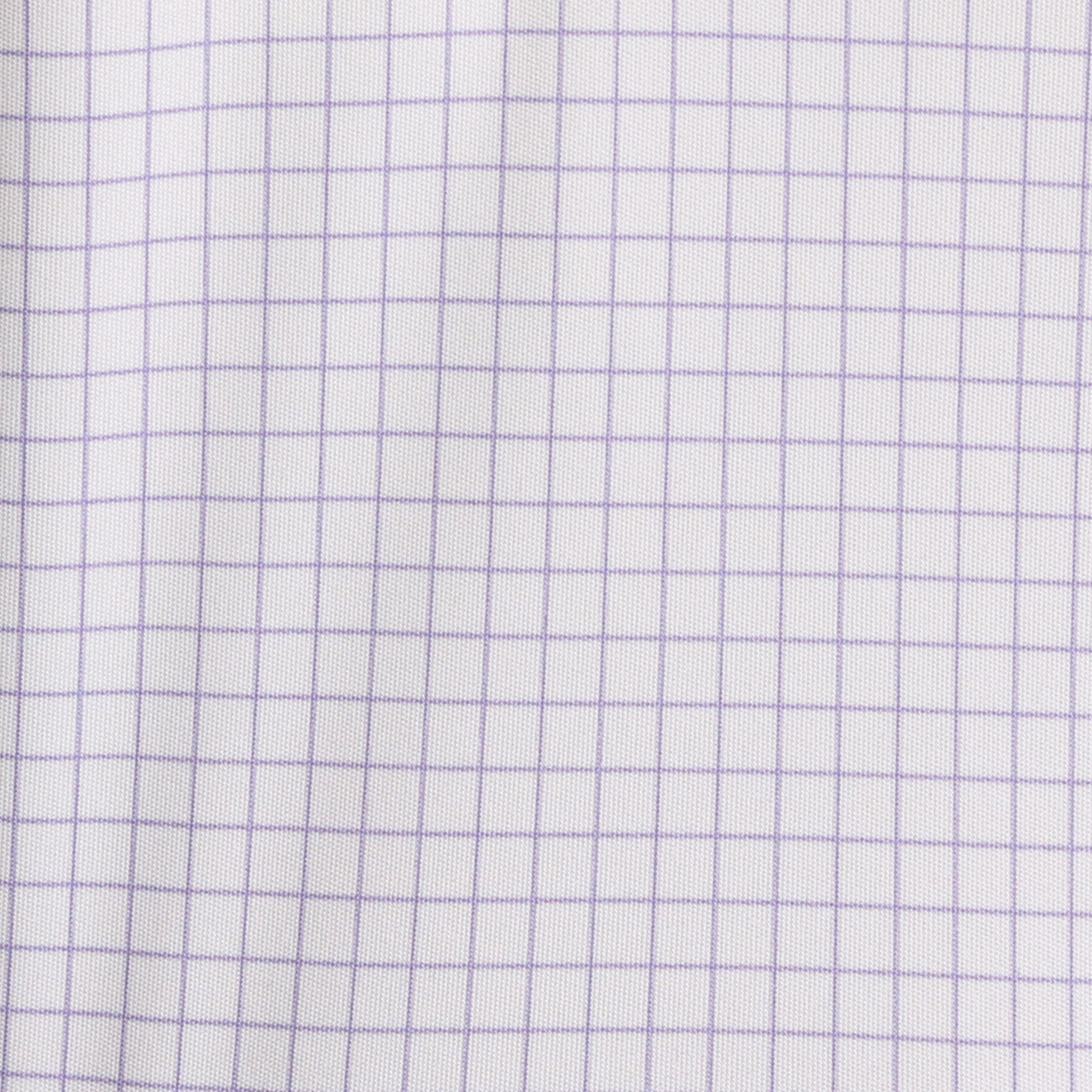 Semi-Spread Collar Polo Thin Lavender Check