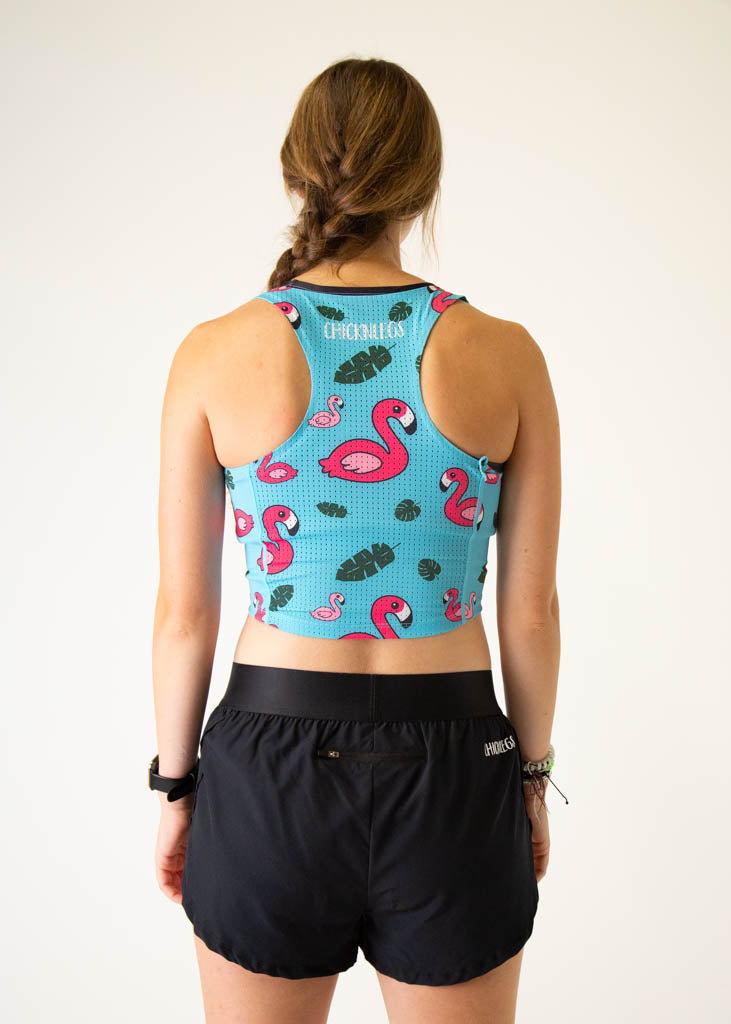 Blue Flamingo PWR Crop Top