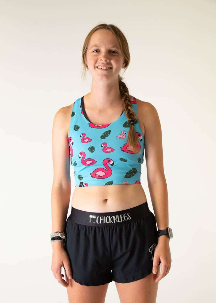Blue Flamingo PWR Crop Top