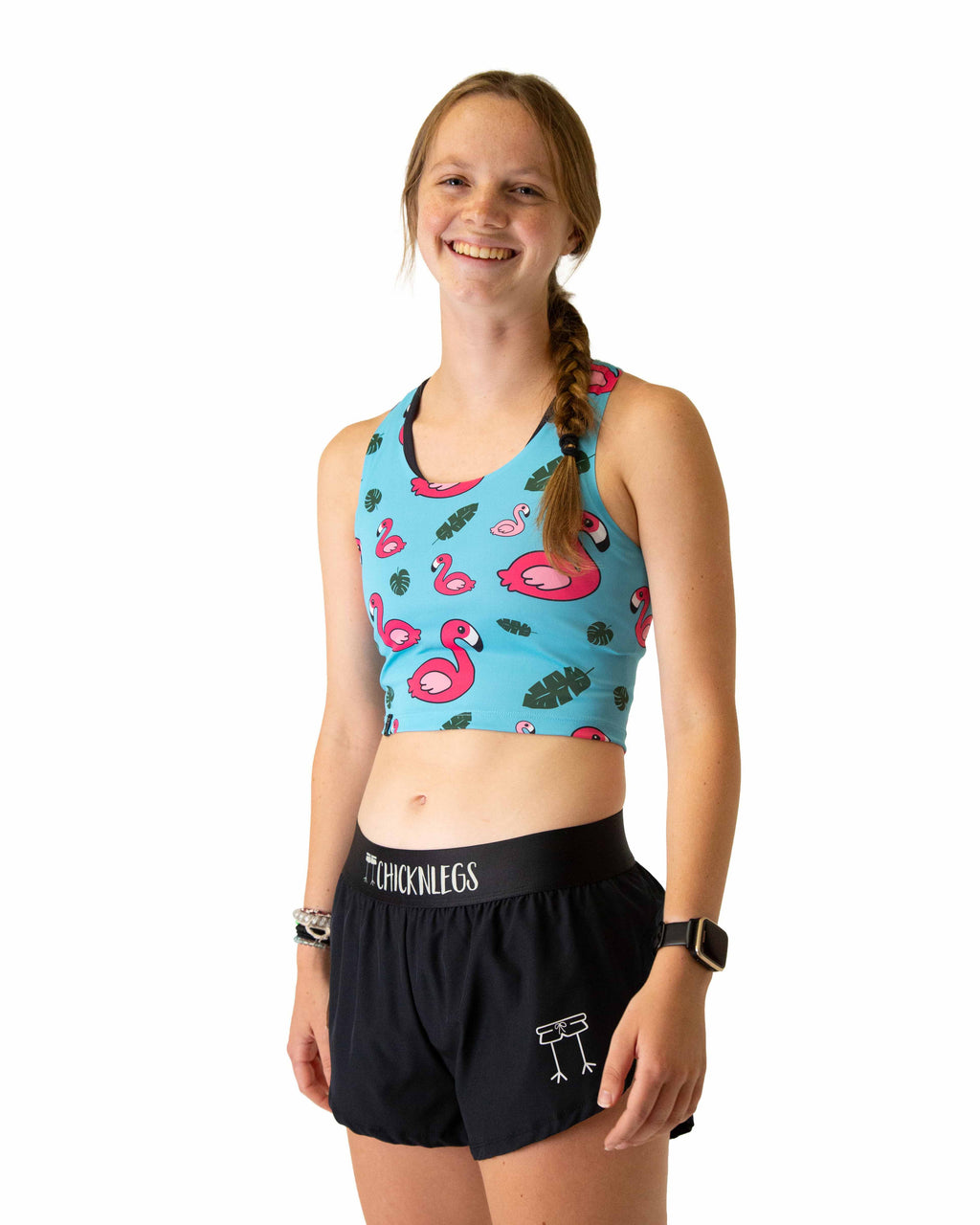 Blue Flamingo PWR Crop Top