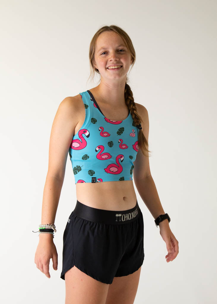 Blue Flamingo PWR Crop Top