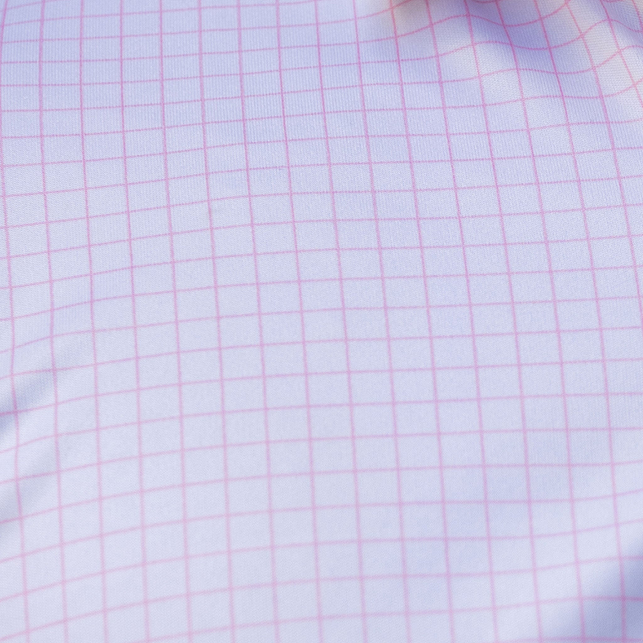 Semi-Spread Collar Polo Thin Pink Check